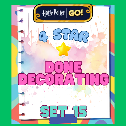 DONE DECORATING - 4🌟 Set 15 - Monopoly Go Sticker
