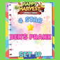BEN'S PRANK - 4🌟 Set 19 - Monopoly Go Sticker