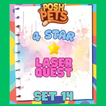 LASER QUEST - 4🌟 Set 14 - Monopoly Go Sticker