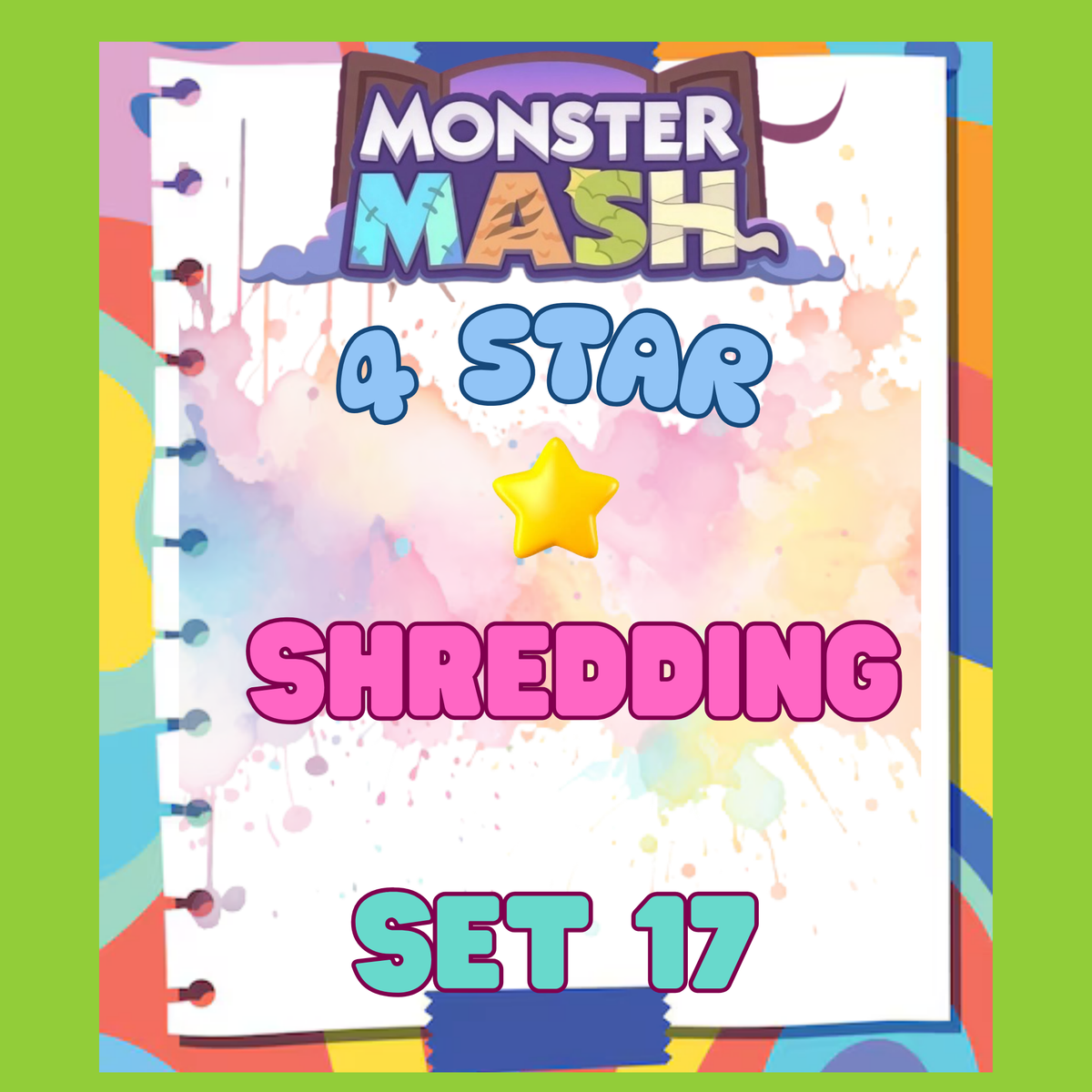 SHREDDING - 4🌟 Set 17 - Monopoly Go Sticker
