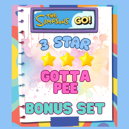 GOTTA PEE - 3🌟 BONUS SET - Monopoly Go Sticker