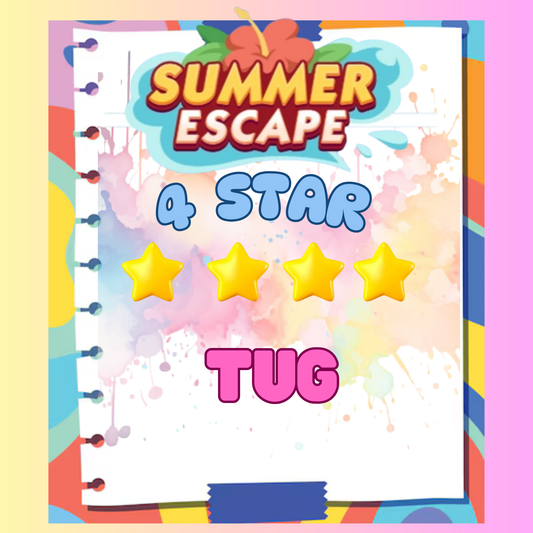 TUG- 4🌟 Set 15 - Monopoly Go Sticker