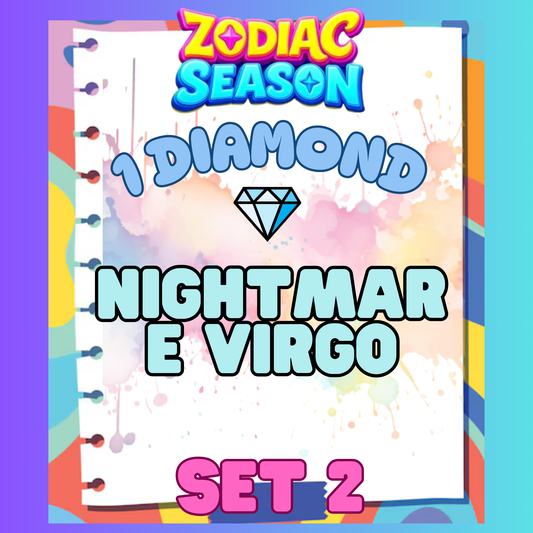 NIGHTMARE VIRGO - 1⭐ Set 2 - Carnival Tycoon Sticker