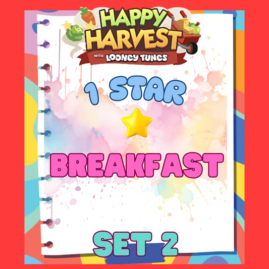 BREAKFAST - 1🌟 Set 2 - Monopoly Go Sticker