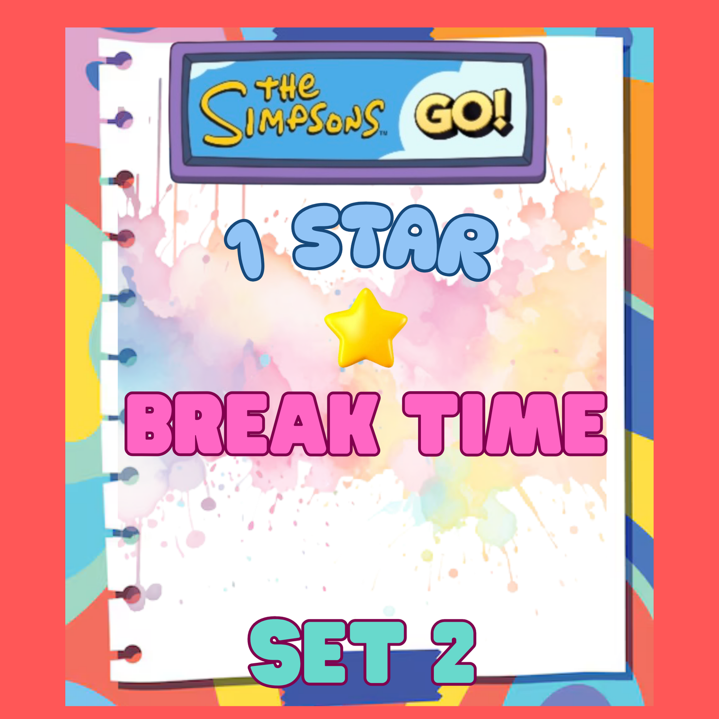 BREAK TIME - 1🌟 Set 2 - Monopoly Go Sticker