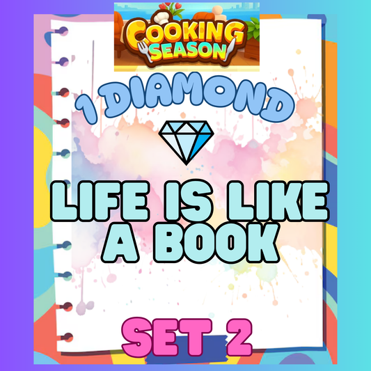 LIFE IS LIKE A BOOK - 1⭐ Set 2 - Carnival Tycoon Sticker