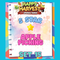 APPLE PICKING - 5🌟 Set 15 - Monopoly Go Sticker