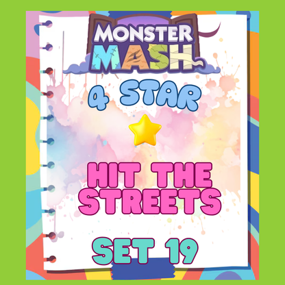 HIT THE STREETS - 4🌟 Set 19 - Monopoly Go Sticker