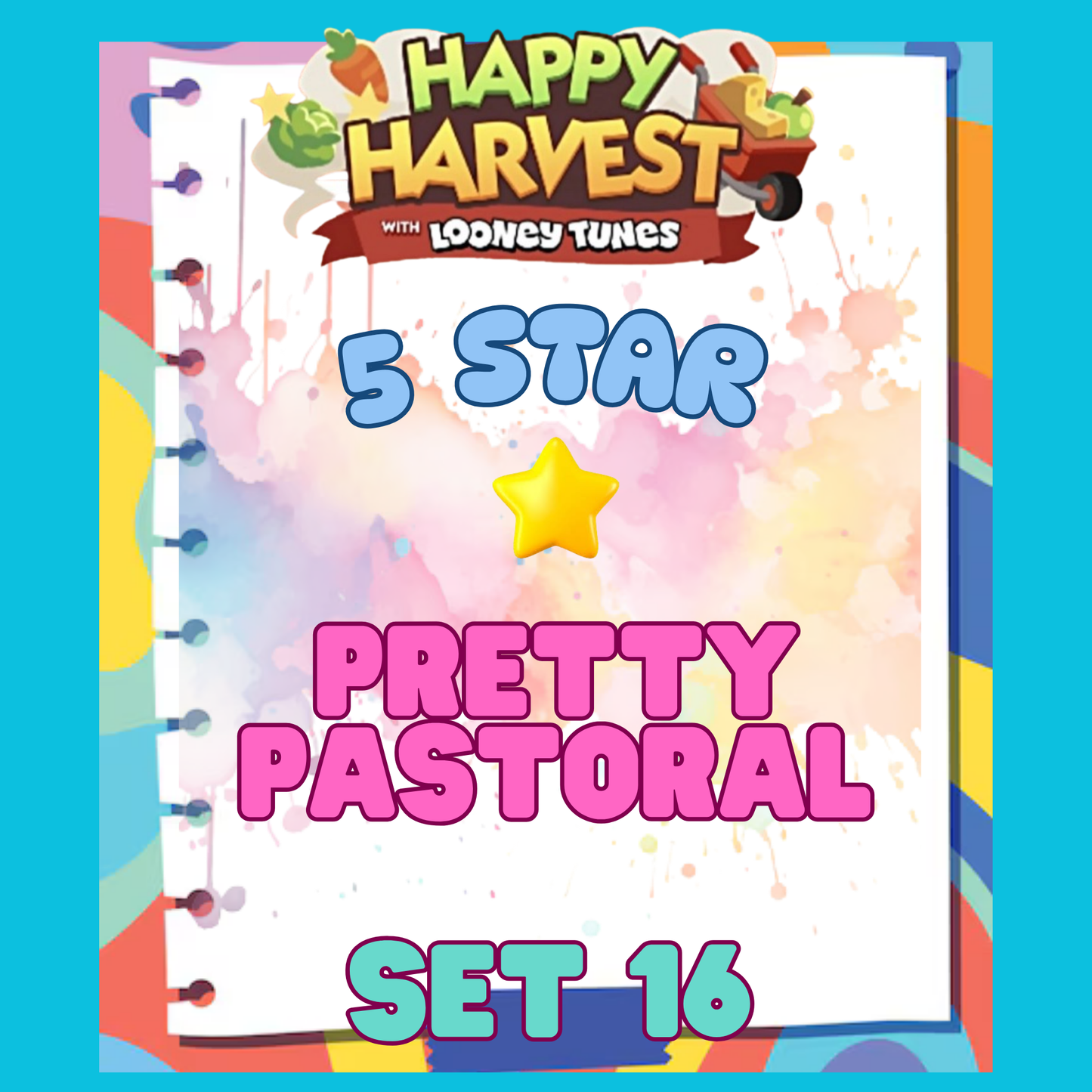 PRETTY PASTORAL - 5🌟 Set 16 - Monopoly Go Sticker