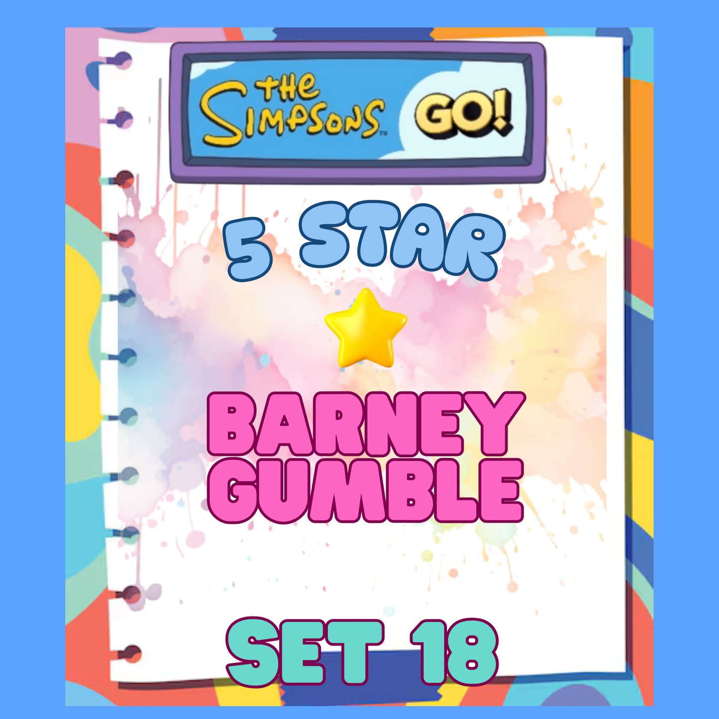 BARNEY GUMBLE - 5🌟 Set 18 - Monopoly Go Sticker