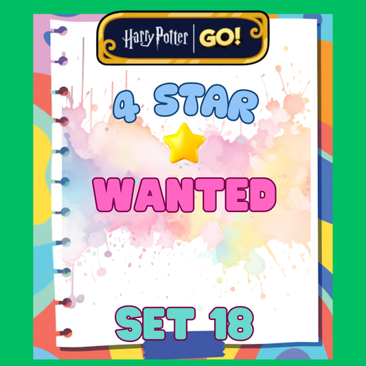 WANTED - 4🌟 Set 18 - Monopoly Go Sticker