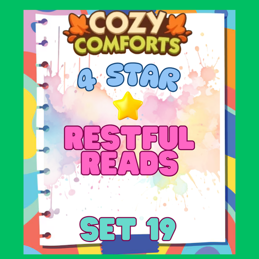 RESTFUL READS - 4🌟 Set 19 - Monopoly Go Sticker