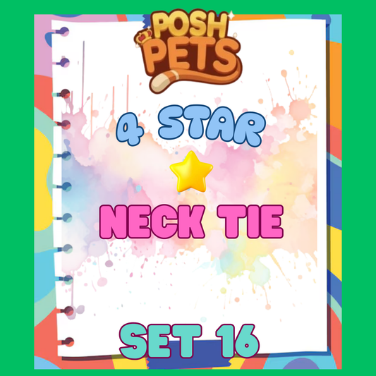 NECK TIE - 4🌟 Set 16 - Monopoly Go Sticker