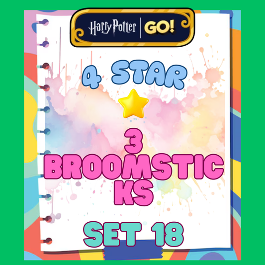 3 BROOMSTICKS - 4🌟 Set 18 - Monopoly Go Sticker