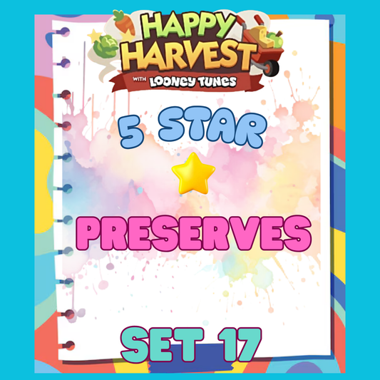 PRESERVES - 5🌟 Set 17 - Monopoly Go Sticker