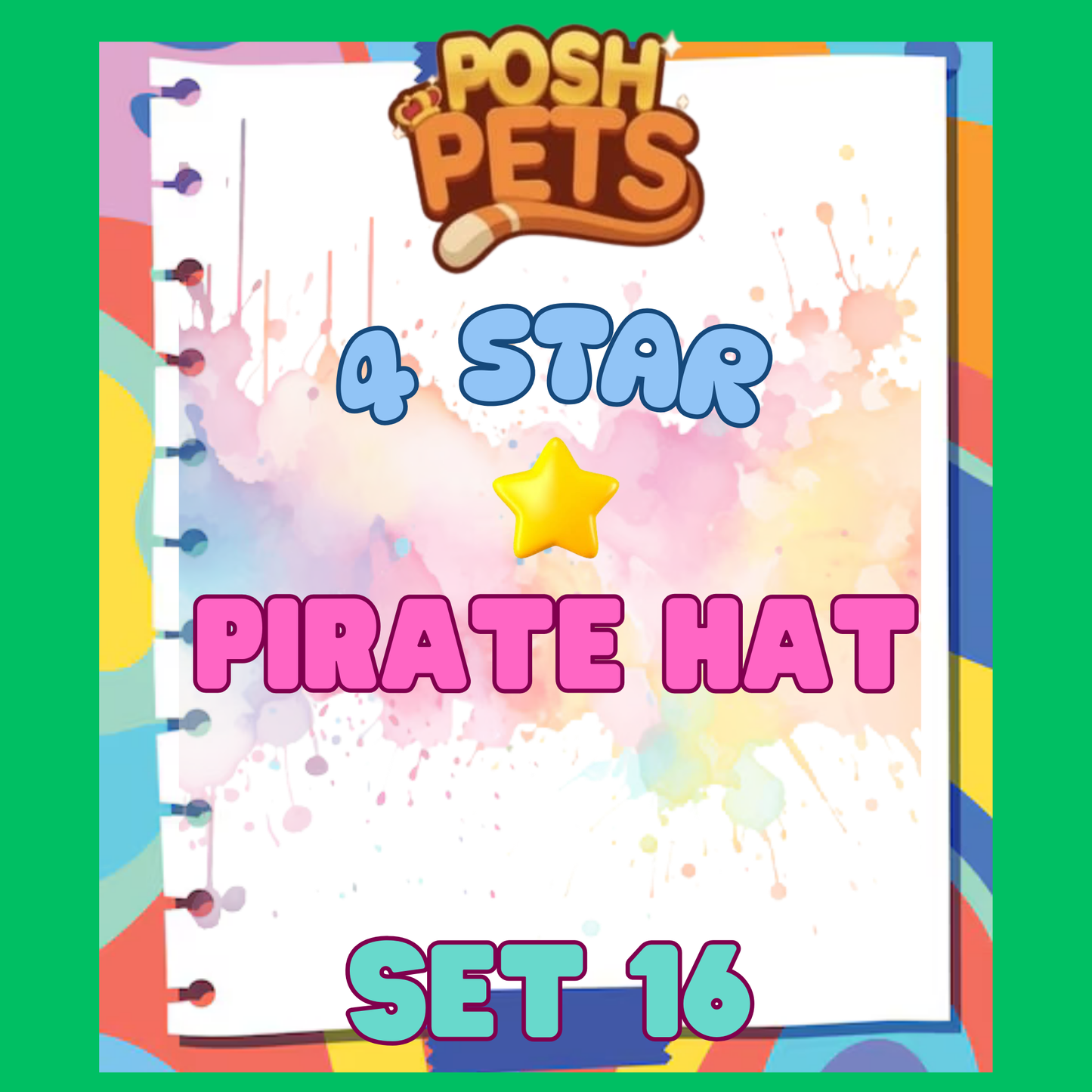 PIRATE HAT - 4🌟 Set 16 - Monopoly Go Sticker