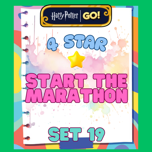 START THE MARATHON - 4🌟 Set 19 - Monopoly Go Sticker