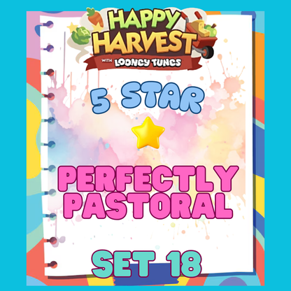 PERFECTLY PASTORAL - 5🌟 Set 18 - Monopoly Go Sticker
