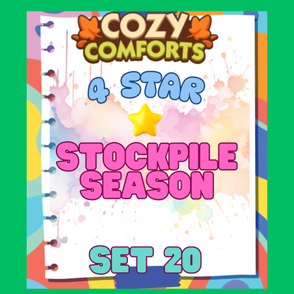 STOCKPILE SEASON - 4🌟 Set 20 - Monopoly Go Sticker