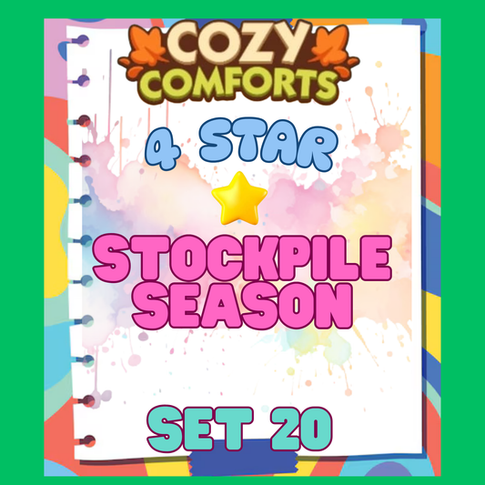 STOCKPILE SEASON - 4🌟 Set 20 - Monopoly Go Sticker