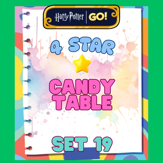 CANDY TABLE - 4🌟 Set 19 - Monopoly Go Sticker