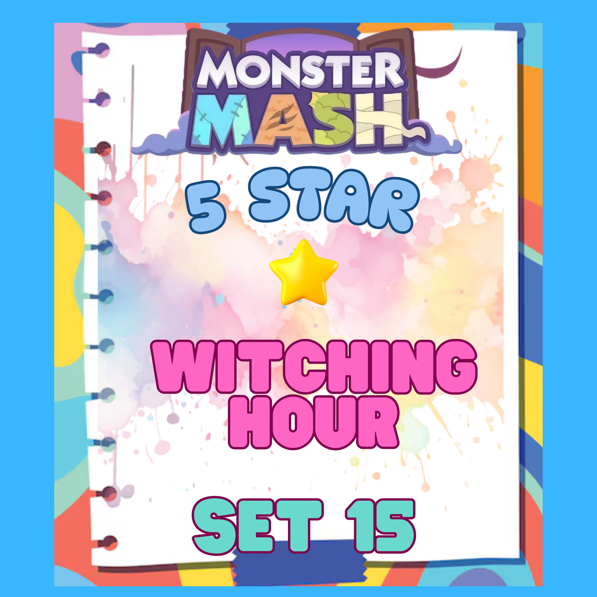 WITCHING HOUR - 5🌟 Set 15 - Monopoly Go Sticker