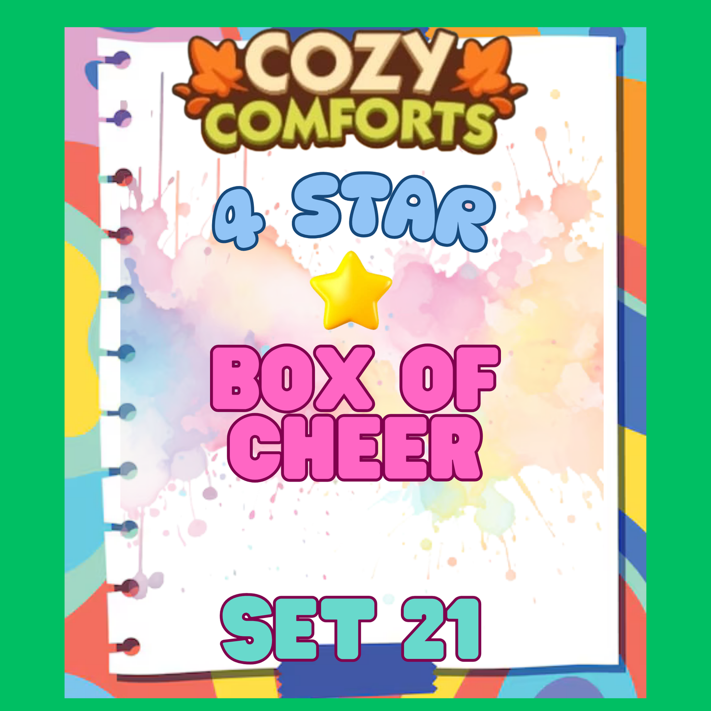 BOX OF CHEER - 4🌟 Set 21 - Monopoly Go Sticker