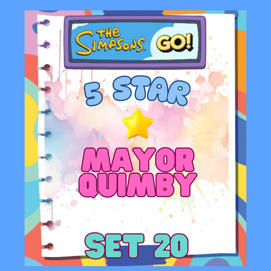 MAYOR QUIMBY - 5🌟 Set 20 - Monopoly Go Sticker
