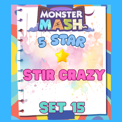 STIR CRAZY - 5🌟 Set 15 - Monopoly Go Sticker