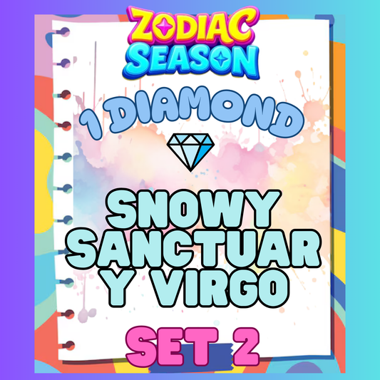 SNOWY SANCTUARY VIRGO - 1⭐ Set 2 - Carnival Tycoon Sticker