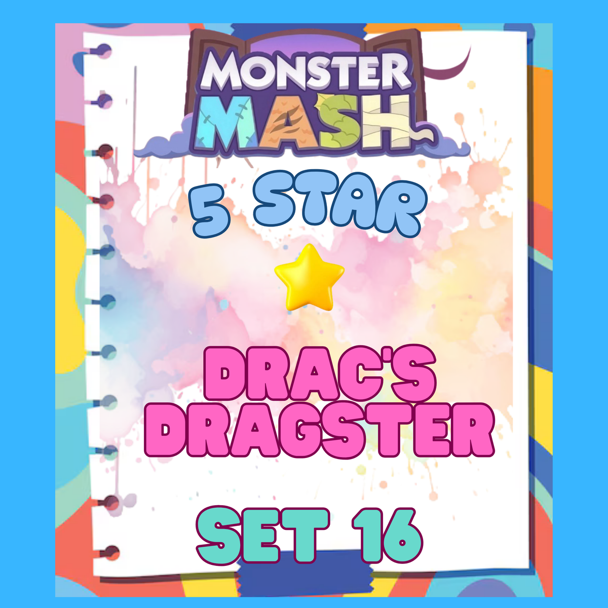 DRAC'S DRAGSTER - 5🌟 Set 16 - Monopoly Go Sticker