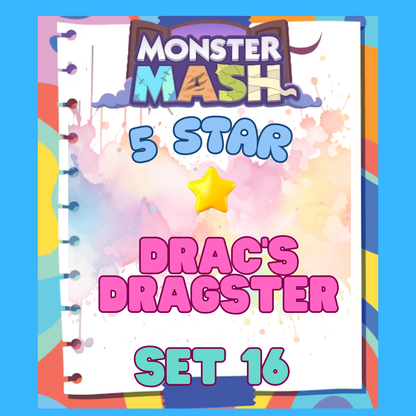 DRAC'S DRAGSTER - 5🌟 Set 16 - Monopoly Go Sticker