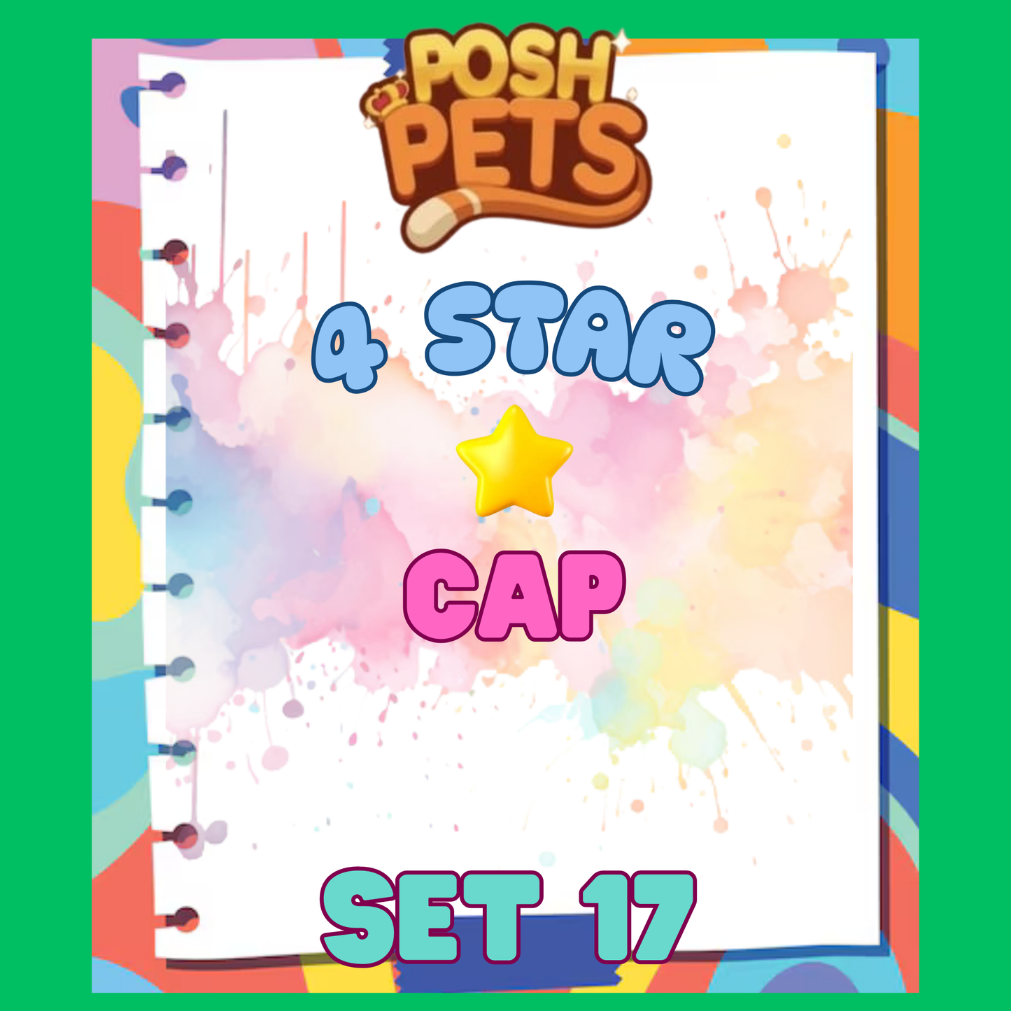 CAP - 4🌟 Set 17 - Monopoly Go Sticker