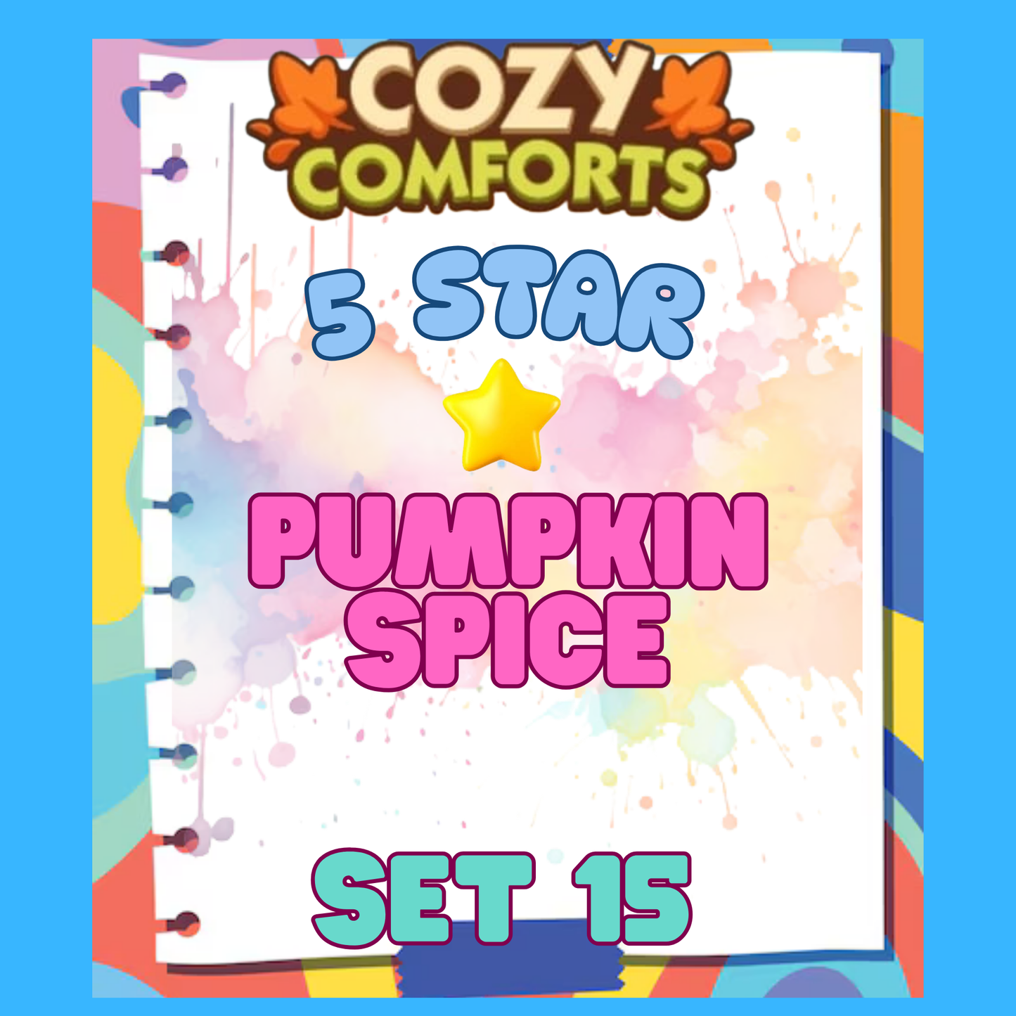 PUMPKIN SPICE - 5🌟 Set 15 - Monopoly Go Sticker
