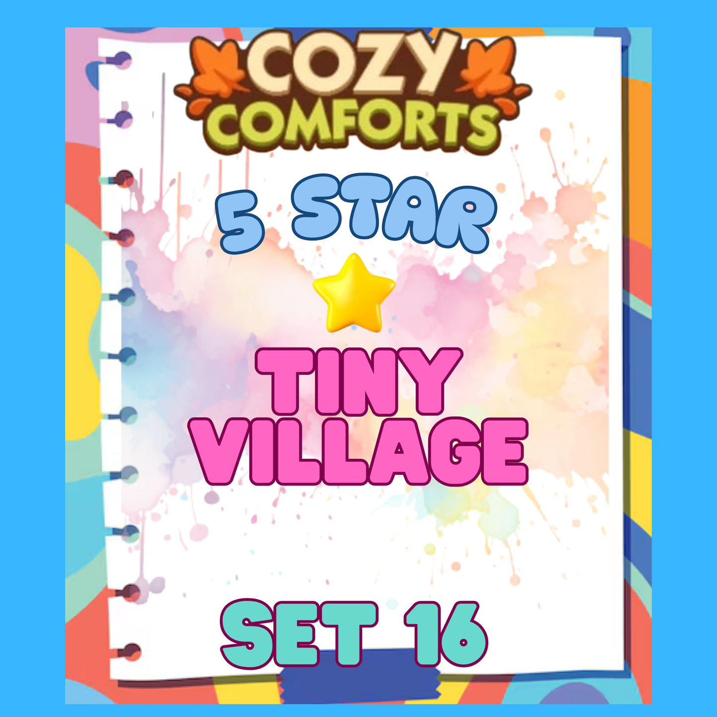 TINY VILLAGE - 5🌟 Set 16 - Monopoly Go Sticker