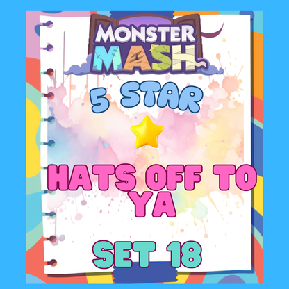 HATS OFF TO YA - 5🌟 Set 18 - Monopoly Go Sticker