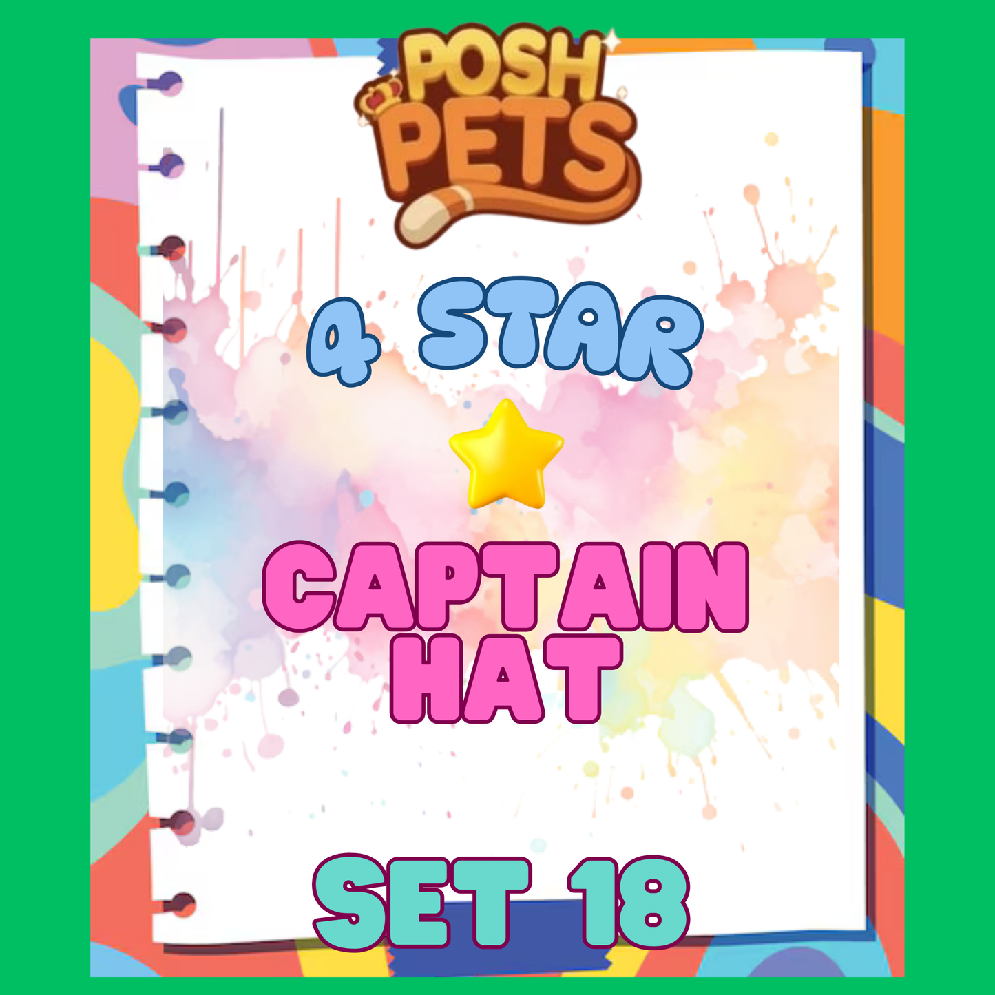 CAPTAIN HAT - 4🌟 Set 18 - Monopoly Go Sticker