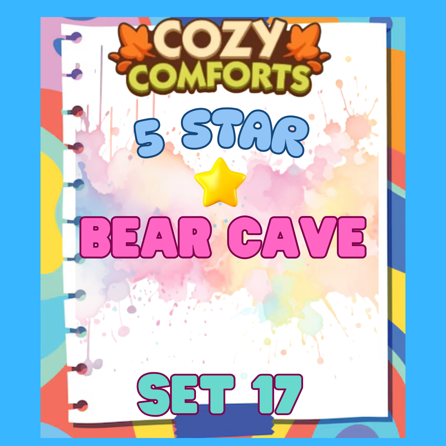 BEAR CAVE - 5🌟 Set 17 - Monopoly Go Sticker