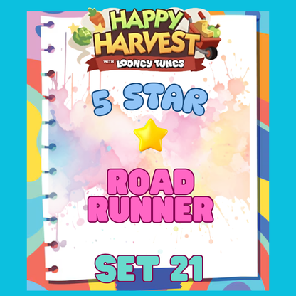 ROAD RUNNER - 5🌟 Set 21 - Monopoly Go Sticker