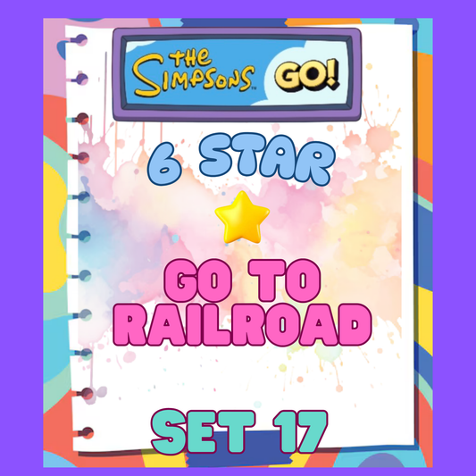 GO TO RAILROAD - 6🌟 Set 17 - Monopoly Go Sticker