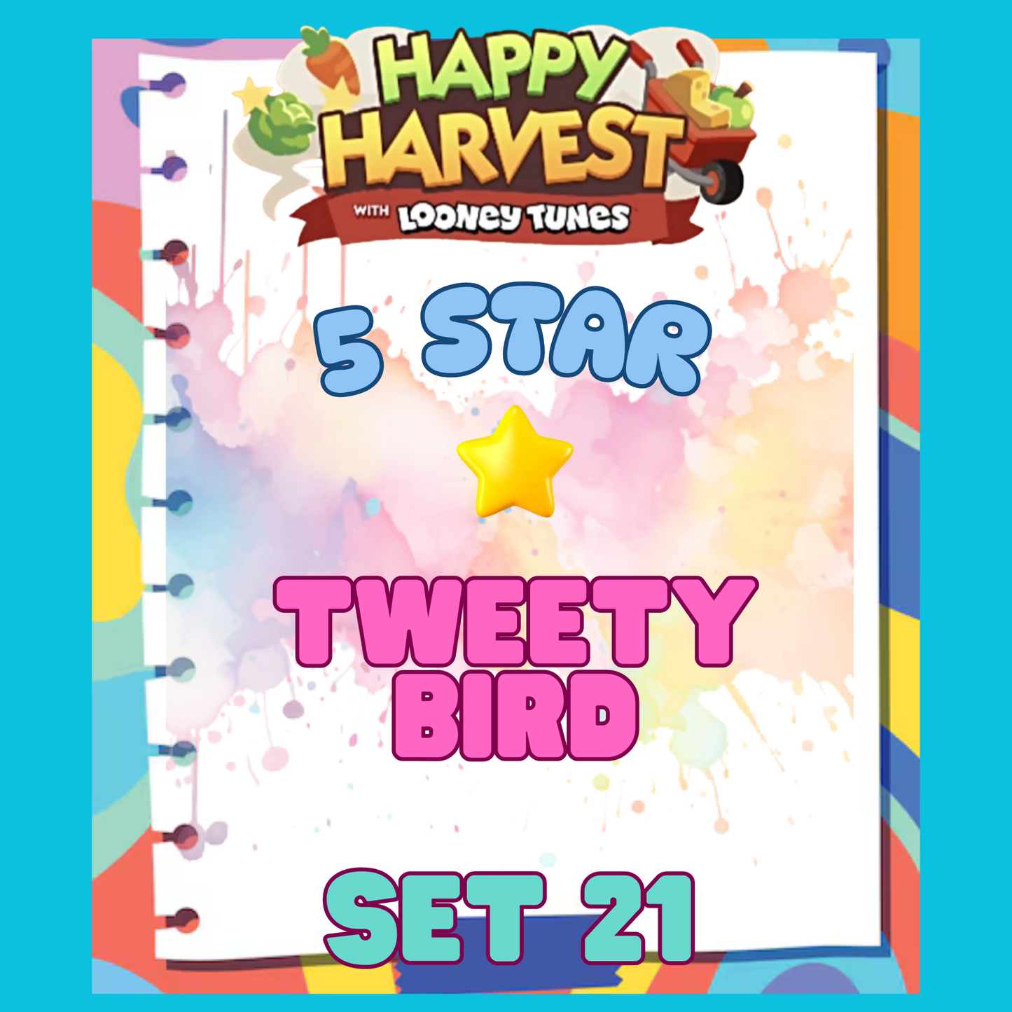 TWEETY BIRD - 5🌟 Set 21 - Monopoly Go Sticker