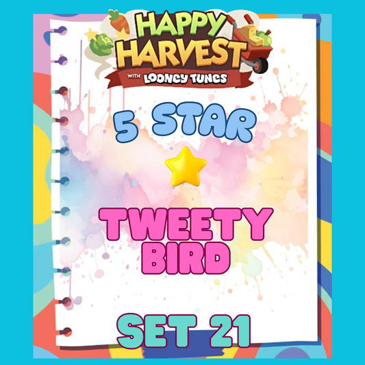 TWEETY BIRD - 5🌟 Set 21 - Monopoly Go Sticker