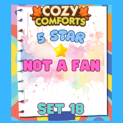 NOT A FAN - 5🌟 Set 18 - Monopoly Go Sticker