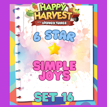 SIMPLE JOYS - 6🌟 Set 16 - Monopoly Go Sticker