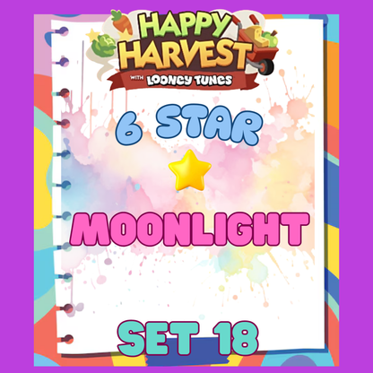 MOONLIGHT - 6🌟 Set 18 - Monopoly Go Sticker