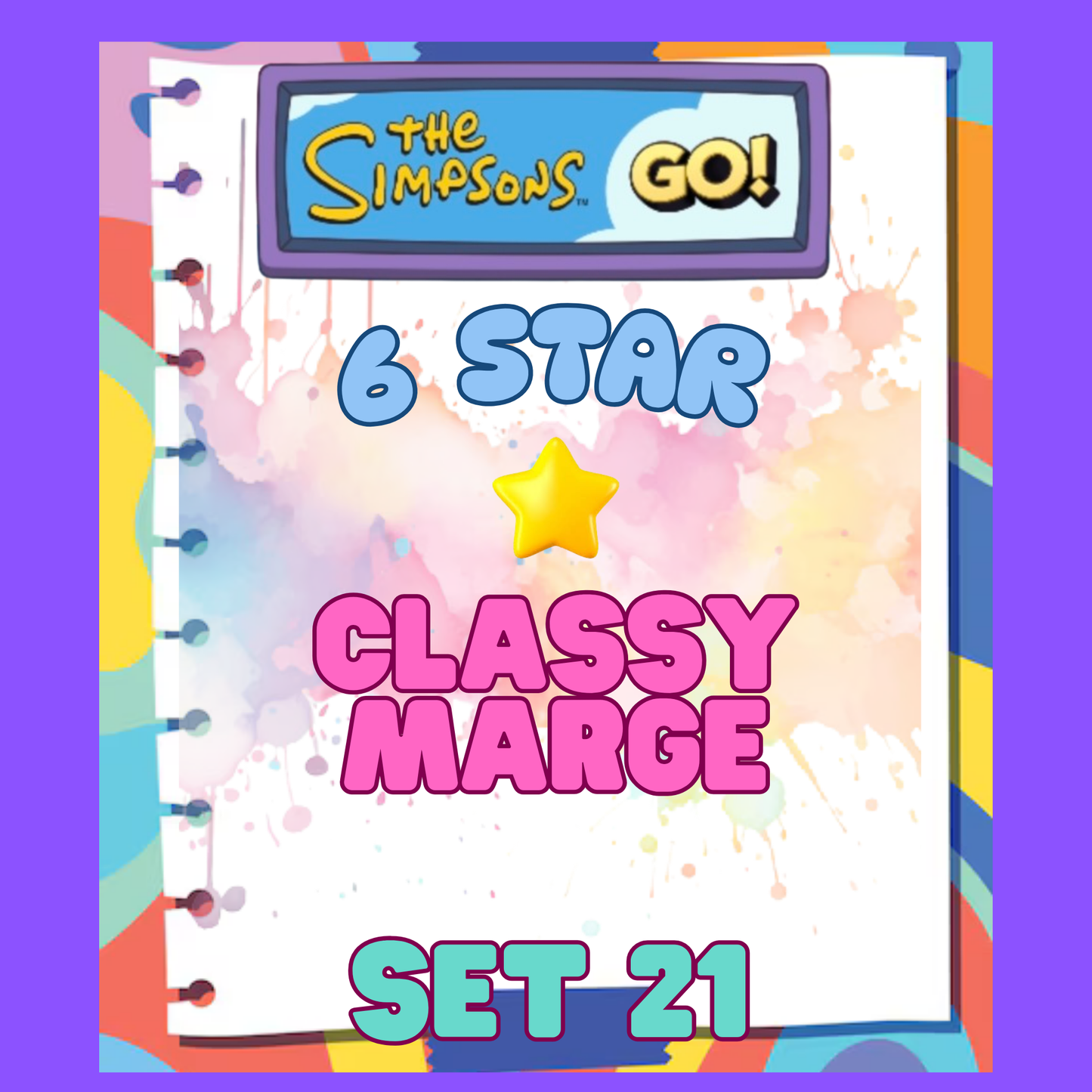 CLASSY MARGE - 6🌟 Set 21 - Monopoly Go Sticker