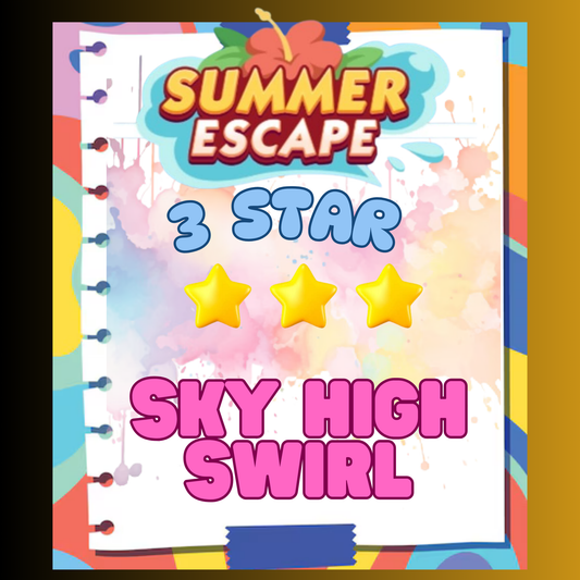 SKY-HIGH SWIRL - 3🌟 Set 11 - Monopoly Go Sticker