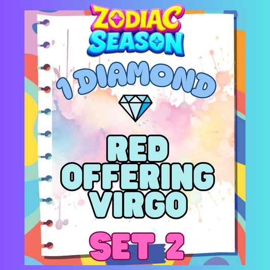 RED OFFERING VIRGO - 1⭐ Set 2 - Carnival Tycoon Sticker