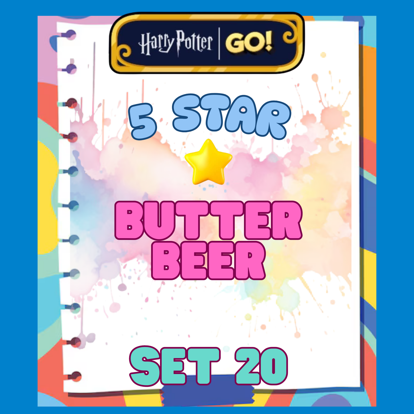 BUTTER BEER - 5🌟 Set 20 - Monopoly Go Sticker