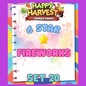 FIREWORKS - 6🌟 Set 20 - Monopoly Go Sticker